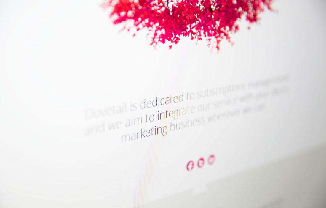 Dovetail Subscription Management Services Website