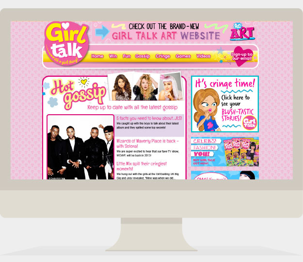 Immediate Media Girl Talk Website
