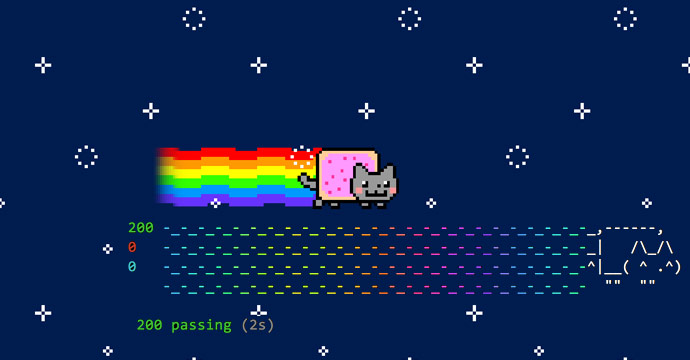 code testing Nyan Cat